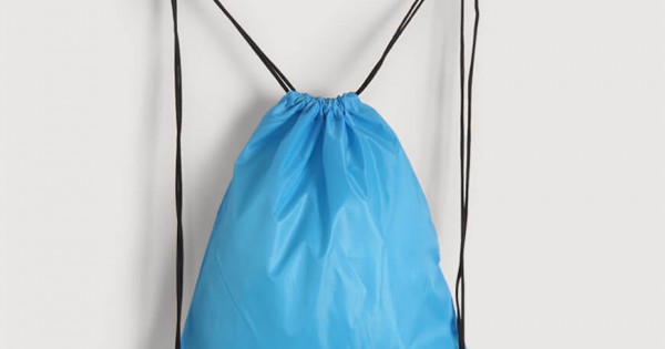 Nylon Drawstring Bag | Light Sky Blue
